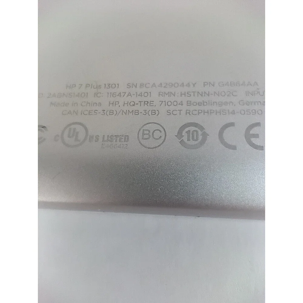 2014 HP Slate 7‎ Plus 1301 Android Wifi Tablet Factory Reset Working